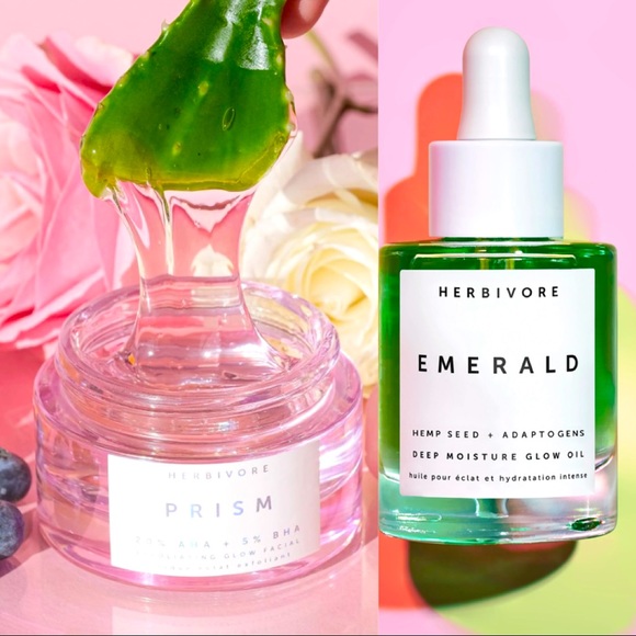 Herbivore Other - Herbivore Botanicals Bundle. Emerald Glow Oil+Prism Exfoliating Glow Facial. NIB